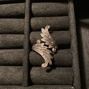 925 Sterling Silver Double Wing Ring